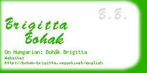 brigitta bohak business card